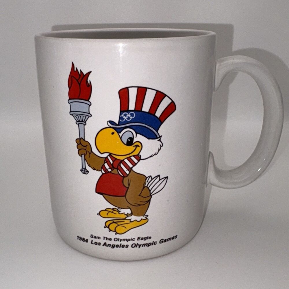 1984 LA Olympics Sam Eagle Mug Official Olympic Memorabilia Cup